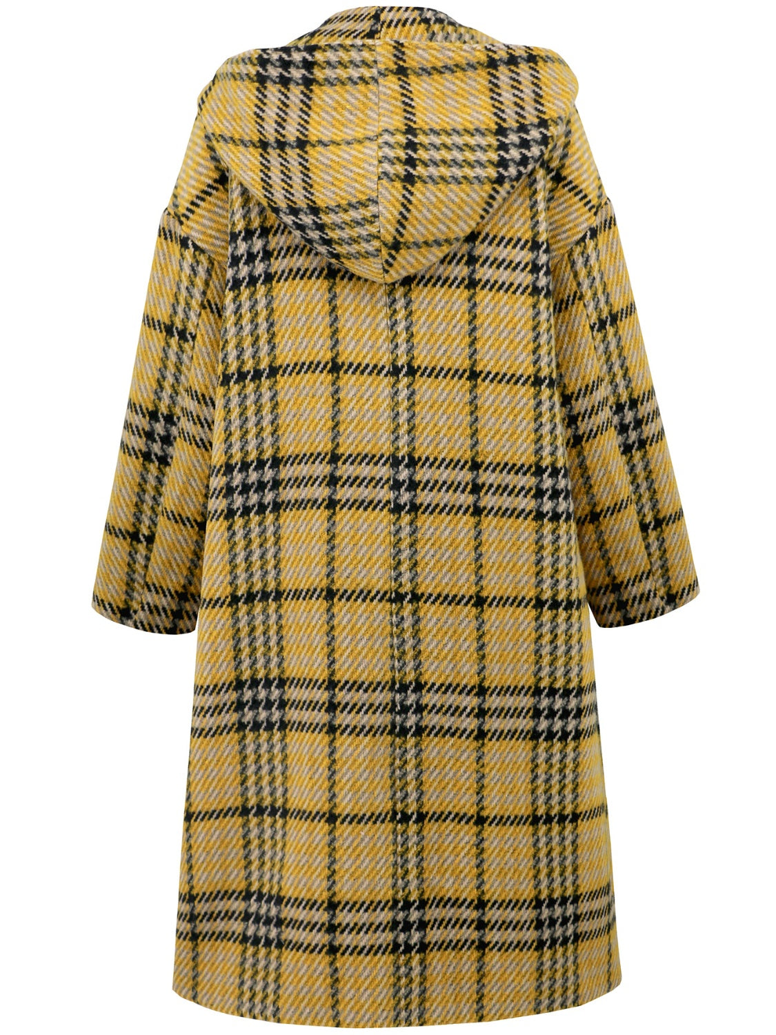 Timeless Plaid Double-Breasted Longline Coat