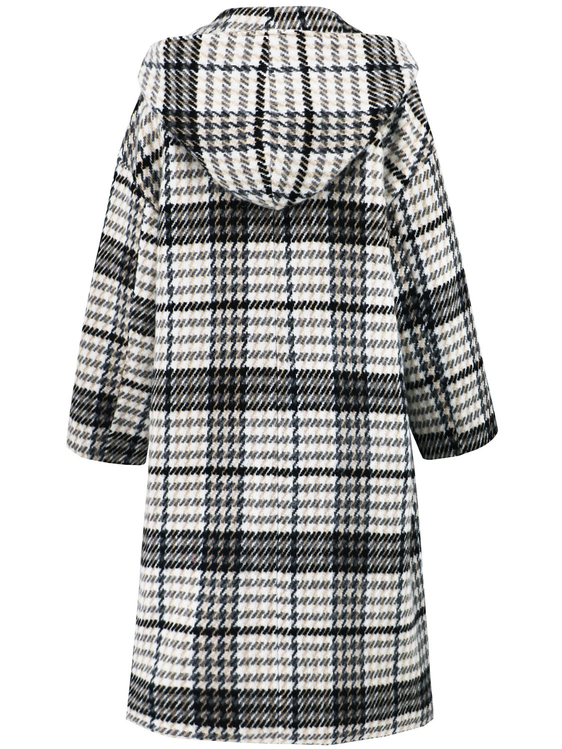 Timeless Plaid Double-Breasted Longline Coat